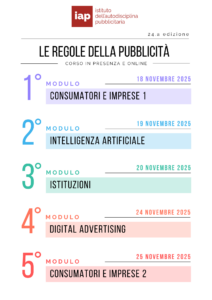 Le Regole della Pubblicità 2025
